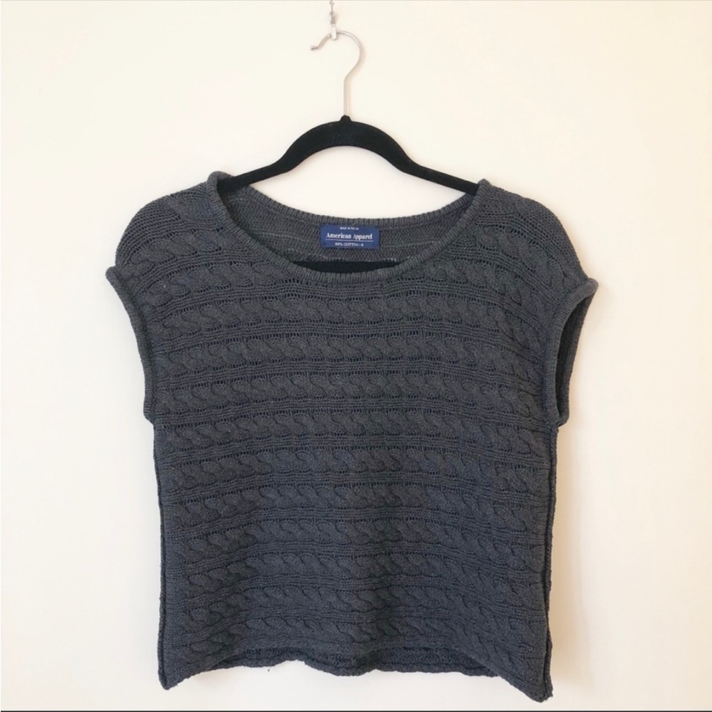 American Apparel Gray Knitted Sweater